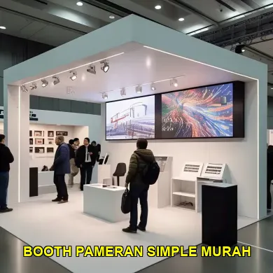 booth pameran simple murah